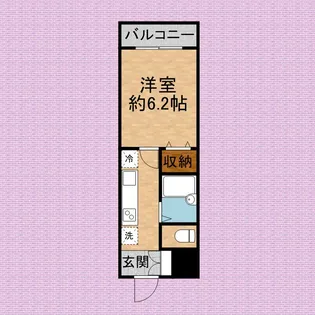 ドミール上福岡【108号室号室】の間取り