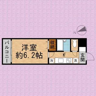 ドミール上福岡【3階】の間取り