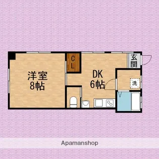 コーポあたごⅡ【2階】の間取り