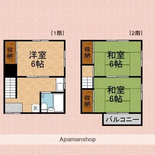 白鳥荘【1号室】の間取り
