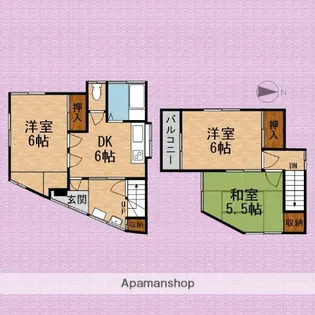 埼玉県川越市砂新田5丁目【一戸建】の間取り