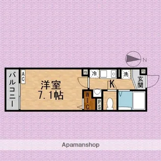 クアドリフォリオ川越【1階】の間取り