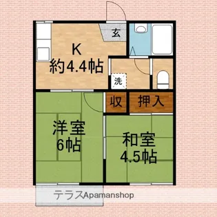 カーサ・マローネ【1階】の間取り