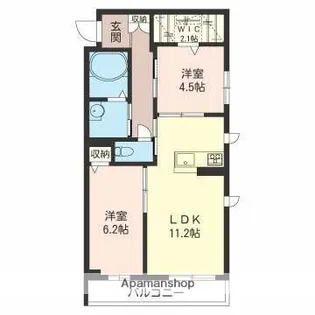 エクラージュ【303号室】の間取り