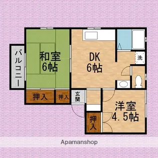 サニーコート【2階】の間取り