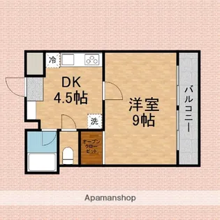 レヂオンス新所沢【206号室】の間取り
