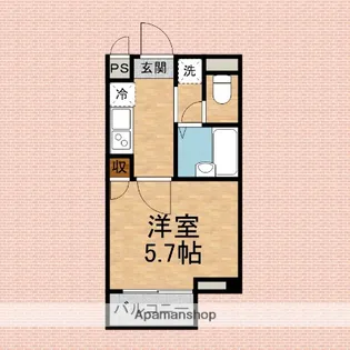 メゾン・ド・フルー五番館【1階】の間取り