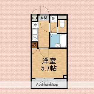 メゾン・ド・フルー五番館【2階】の間取り