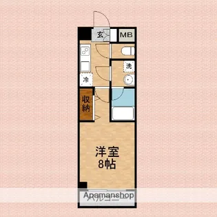 メルヴェーユイイダ熊野町【1階】の間取り