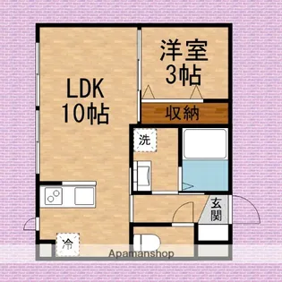 ヴェリテ柏町【1階】の間取り
