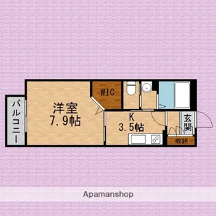 アイビーコート【1階】の間取り
