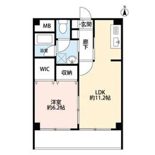 クオーレS【3階】の間取り