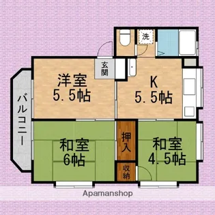 ゴールドヒル7【2階】の間取り