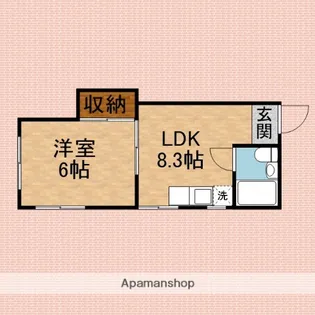 コーポ泉【202号室】の間取り