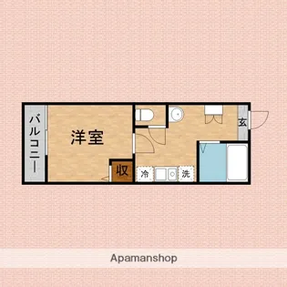 MELDIA新河岸【2階】の間取り
