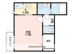 アイリスハイツ上福岡【1階】の間取り