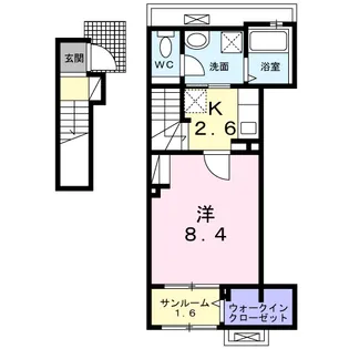 グリーンウエスト Ⅱ【2階】の間取り