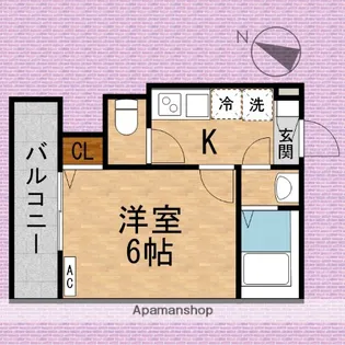 KLEIS新河岸【2階】の間取り