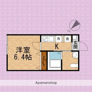キャメル南古谷駅前通A棟【102号室】の間取り