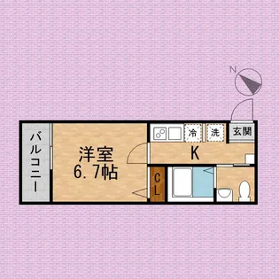 キャメル南古谷駅前通C棟【1階】の間取り