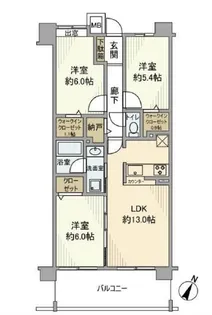 グランシエロ朝霞台シエナの丘【13階】の間取り