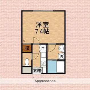メイプルタウンⅢ【101号室】の間取り