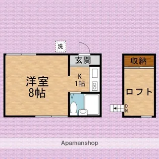 O.Nハウス【1階】の間取り