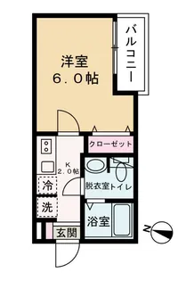 エクセラン柳瀬川【2階】の間取り