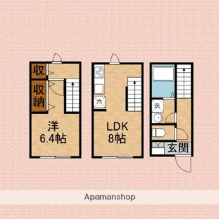 MOKーTERRACE志木Ⅱ【3階】の間取り