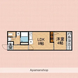 アリビオ上福岡【3階】の間取り