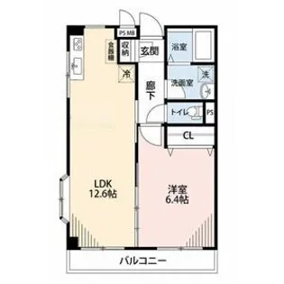 フラワーハイツふじみ野【1階】の間取り