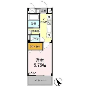 アーバングレース【1階】の間取り