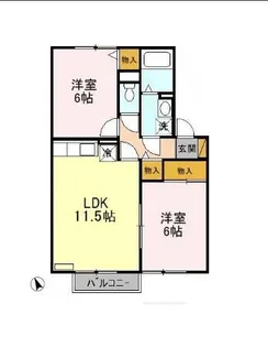 アクシス A/B【2階】の間取り