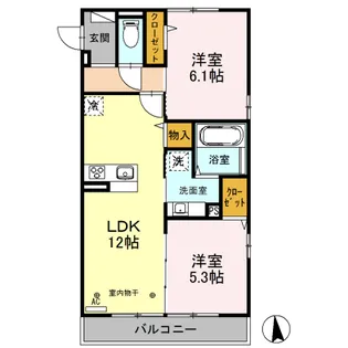 オリヴィエ【3階】の間取り