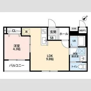 リーブルファイン新座大和田 1号棟【3階】の間取り