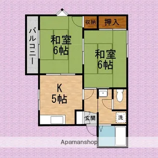 グリーンハウス尾﨑【2階】の間取り