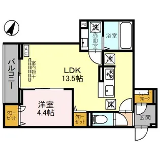 D-Sereno上福岡【1階】の間取り