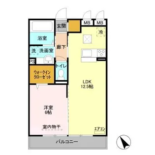 ラ・フォンテ【1階】の間取り
