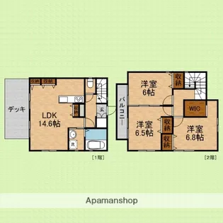埼玉県ふじみ野市北野2丁目【一戸建】の間取り