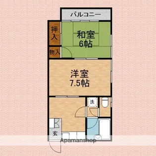 ハイムサンライズ【2階】の間取り