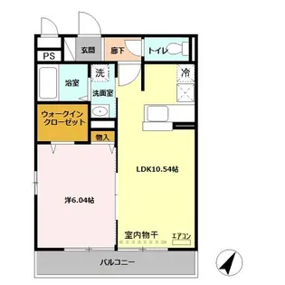 ロワジール【1階】の間取り