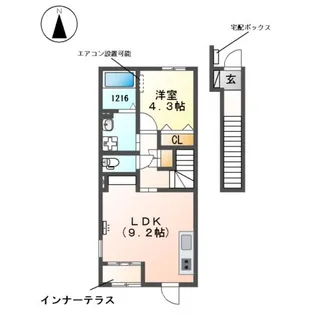 トレモロ【2階】の間取り