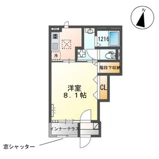 ルミエール レスポワール【1階】の間取り