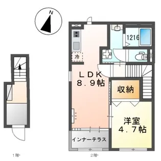 ルミエール レスポワール【2階】の間取り
