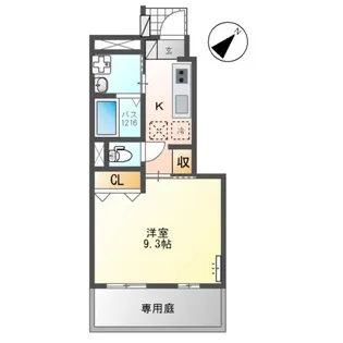 ベッシア・ノーブル【1階】の間取り
