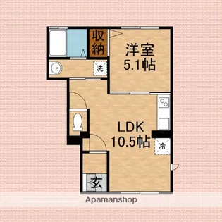 NOBLE TIARA【1階】の間取り