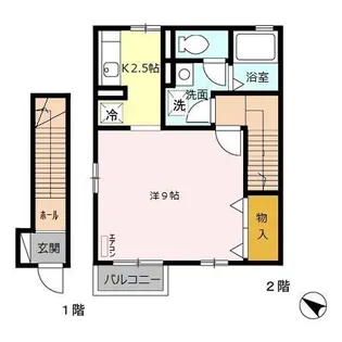 シュテルン上福岡【2階】の間取り