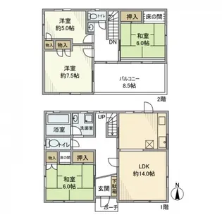 埼玉県朝霞市宮戸2丁目【一戸建】の間取り