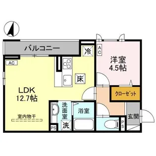 DーSERENO新倉 I【1階】の間取り