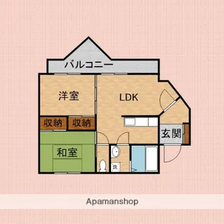 ヴィラ・蔵羅夢【3階】の間取り